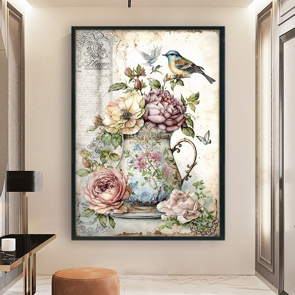 Vintage Poster - Full 11CT Counted Cross Stitch 40x60CM - Yishu