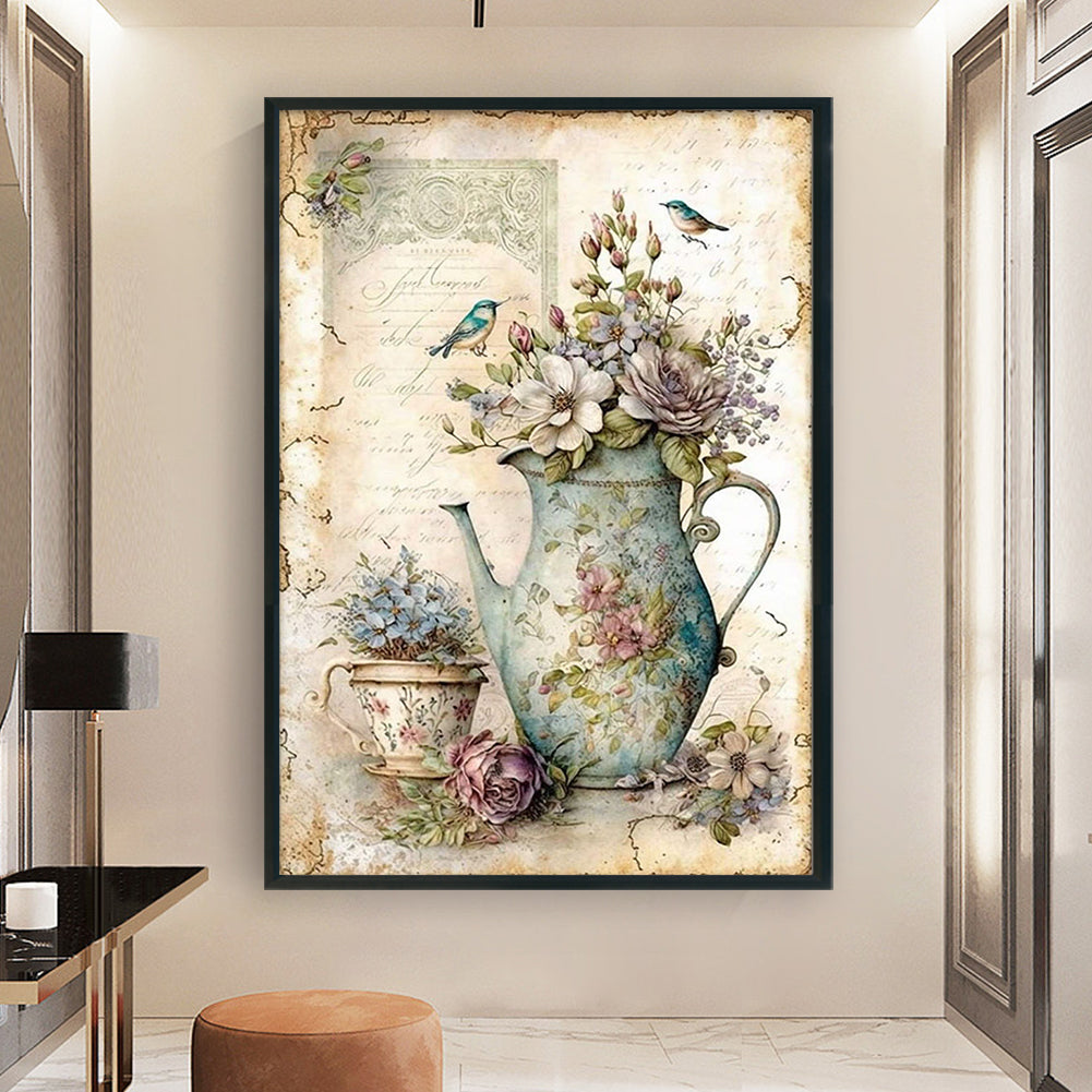 Vintage Poster - Full 11CT Counted Cross Stitch 40x60CM - Yishu