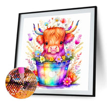 Load image into Gallery viewer, Yak In A Colorful Bucket 40*40CM(Canvas) Full Round Drill Diamond Painting