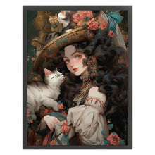 Load image into Gallery viewer, Yishu - Classic Girl - 50*65CM 11CT 3 Stamped Cross Stitch