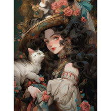 Load image into Gallery viewer, Yishu - Classic Girl - 50*65CM 11CT 3 Stamped Cross Stitch
