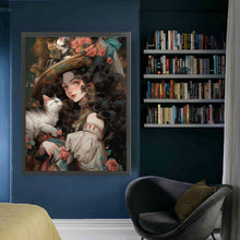 Load image into Gallery viewer, Yishu - Classic Girl - 50*65CM 11CT 3 Stamped Cross Stitch