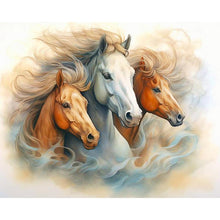 Load image into Gallery viewer, Galloping Horse 50*40CM(Canvas) Full Round Drill Diamond Painting