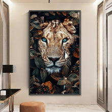 Load image into Gallery viewer, Huancan - Leopard In The Grass - 40*65CM 11CT 3 Stamped Cross Stitch