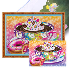 Load image into Gallery viewer, Huancan - Afternoon Tea Desserts - 60*45CM 11CT 3 Stamped Cross Stitch