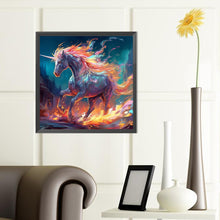 Load image into Gallery viewer, Forest Unicorn 40*40CM(Canvas) Full Round Drill Diamond Painting