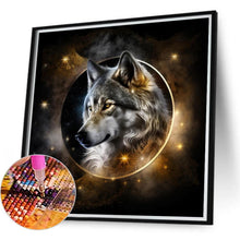 Load image into Gallery viewer, Dark Night Sky Wolf 40*40CM(Canvas) Full Round Drill Diamond Painting