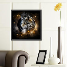 Load image into Gallery viewer, Dark Night Sky Wolf 40*40CM(Canvas) Full Round Drill Diamond Painting