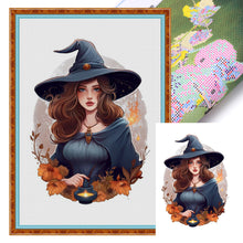 Load image into Gallery viewer, Huancan - Witch - 50*70CM 11CT 3 Stamped Cross Stitch