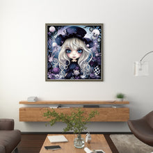 Load image into Gallery viewer, Huancan - Big-Eyed Doll - 60*60CM 11CT 3 Stamped Cross Stitch