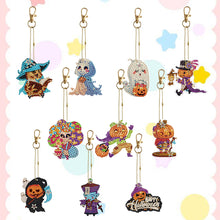 Load image into Gallery viewer, Halloween 10PCS Diamond Painting Art Ornaments Double Sided (Cute Little Ghost)