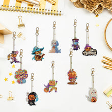 Load image into Gallery viewer, Halloween 10PCS Diamond Painting Art Ornaments Double Sided (Cute Little Ghost)