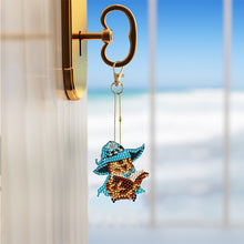 Load image into Gallery viewer, Halloween 10PCS Diamond Painting Art Ornaments Double Sided (Cute Little Ghost)