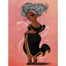 Load image into Gallery viewer, Yishu - Silver-Haired, Dark-Skinned Woman - 40*53CM 11CT 3 Stamped Cross Stitch