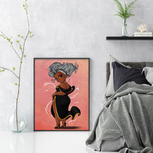 Load image into Gallery viewer, Yishu - Silver-Haired, Dark-Skinned Woman - 40*53CM 11CT 3 Stamped Cross Stitch