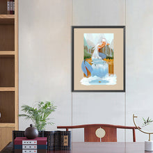 Load image into Gallery viewer, Silver-Haired Mermaid Falling Into Sleep 40*50CM(Canvas) Full Round Drill Diamond Painting