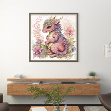 Load image into Gallery viewer, Huancan - Cute Flowers And Pterosaurs - 50*50CM 11CT 3 Stamped Cross Stitch