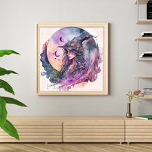 Load image into Gallery viewer, Huancan - Witch - 50*50CM 11CT 3 Stamped Cross Stitch