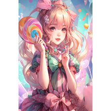 Load image into Gallery viewer, Anime Girl 40*60CM(Picture) Full Round Drill Diamond Painting