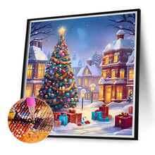 Load image into Gallery viewer, Winter Christmas Tree 40*40CM(Canvas) Full Round Drill Diamond Painting
