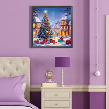 Load image into Gallery viewer, Winter Christmas Tree 40*40CM(Canvas) Full Round Drill Diamond Painting