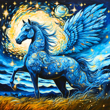 Load image into Gallery viewer, Gorgeous Blue Pegasus 40*40CM(Canvas) Full Round Drill Diamond Painting