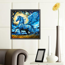 Load image into Gallery viewer, Gorgeous Blue Pegasus 40*40CM(Canvas) Full Round Drill Diamond Painting