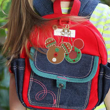 Load image into Gallery viewer, Christmas Full Drill Keyring Double Sided Special Shape (6pcs Xmas Mickey Mouse)