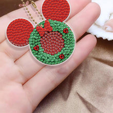 Load image into Gallery viewer, Christmas Full Drill Keyring Double Sided Special Shape (6pcs Xmas Mickey Mouse)