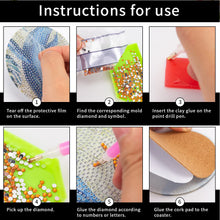 Load image into Gallery viewer, Wooden Diamond Painting Art Coaster Kit with Holder (10PCS Kobold)