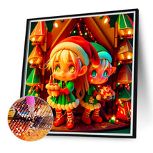 Load image into Gallery viewer, Christmas Elves 40*40CM(Canvas) Full Round Drill Diamond Painting