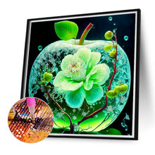 Load image into Gallery viewer, Green Crystal Apple 40*40CM(Canvas) Full Round Drill Diamond Painting