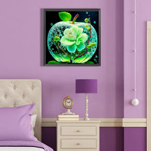 Load image into Gallery viewer, Green Crystal Apple 40*40CM(Canvas) Full Round Drill Diamond Painting