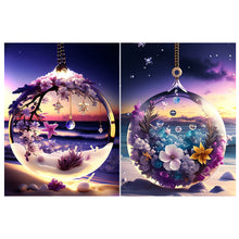Load image into Gallery viewer, 2PCS Crystal Pendant 30*40CM(Canvas) Full Round Drill Diamond Painting