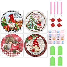 Load image into Gallery viewer, 4PCS Gnome 30*30CM(Canvas) Full Round Drill Diamond Painting