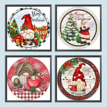 Load image into Gallery viewer, 4PCS Gnome 30*30CM(Canvas) Full Round Drill Diamond Painting