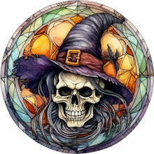 Load image into Gallery viewer, 4PCS Horror Halloween 30*30CM(Canvas) Full Round Drill Diamond Painting
