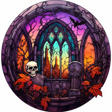 Load image into Gallery viewer, 4PCS Halloween Elements 30*30CM(Canvas) Full Round Drill Diamond Painting