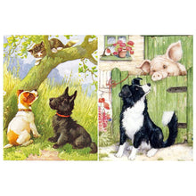 Load image into Gallery viewer, 2PCS Dog, Cat, And Pig 30*40CM(Canvas) Full Round Drill Diamond Painting