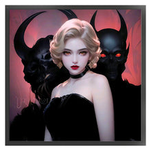 Load image into Gallery viewer, Yishu - Short Curly-Haired Beauty - 50*50CM 11CT 3 Stamped Cross Stitch