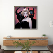 Load image into Gallery viewer, Yishu - Short Curly-Haired Beauty - 50*50CM 11CT 3 Stamped Cross Stitch