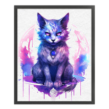 Load image into Gallery viewer, Huancan - Watercolor Cat - 50*60CM 11CT 3 Stamped Cross Stitch