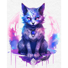 Load image into Gallery viewer, Huancan - Watercolor Cat - 50*60CM 11CT 3 Stamped Cross Stitch