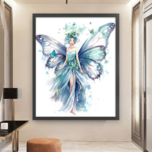 Load image into Gallery viewer, Yishu - Butterfly Girl - 60*70CM 11CT 3 Stamped Cross Stitch