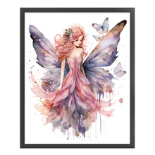 Load image into Gallery viewer, Yishu - Butterfly Girl - 60*70CM 11CT 3 Stamped Cross Stitch