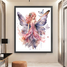 Load image into Gallery viewer, Yishu - Butterfly Girl - 60*70CM 11CT 3 Stamped Cross Stitch