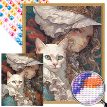 Load image into Gallery viewer, Retro Girl 40*50CM(Picture) Full Round Drill Diamond Painting