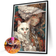 Load image into Gallery viewer, Retro Girl 40*50CM(Picture) Full Round Drill Diamond Painting