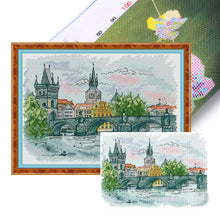 Load image into Gallery viewer, Joy Sunday - Charles Bridge - 44*35CM 14CT 2 Stamped Cross Stitch