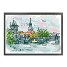 Load image into Gallery viewer, Joy Sunday - Charles Bridge - 44*35CM 14CT 2 Stamped Cross Stitch